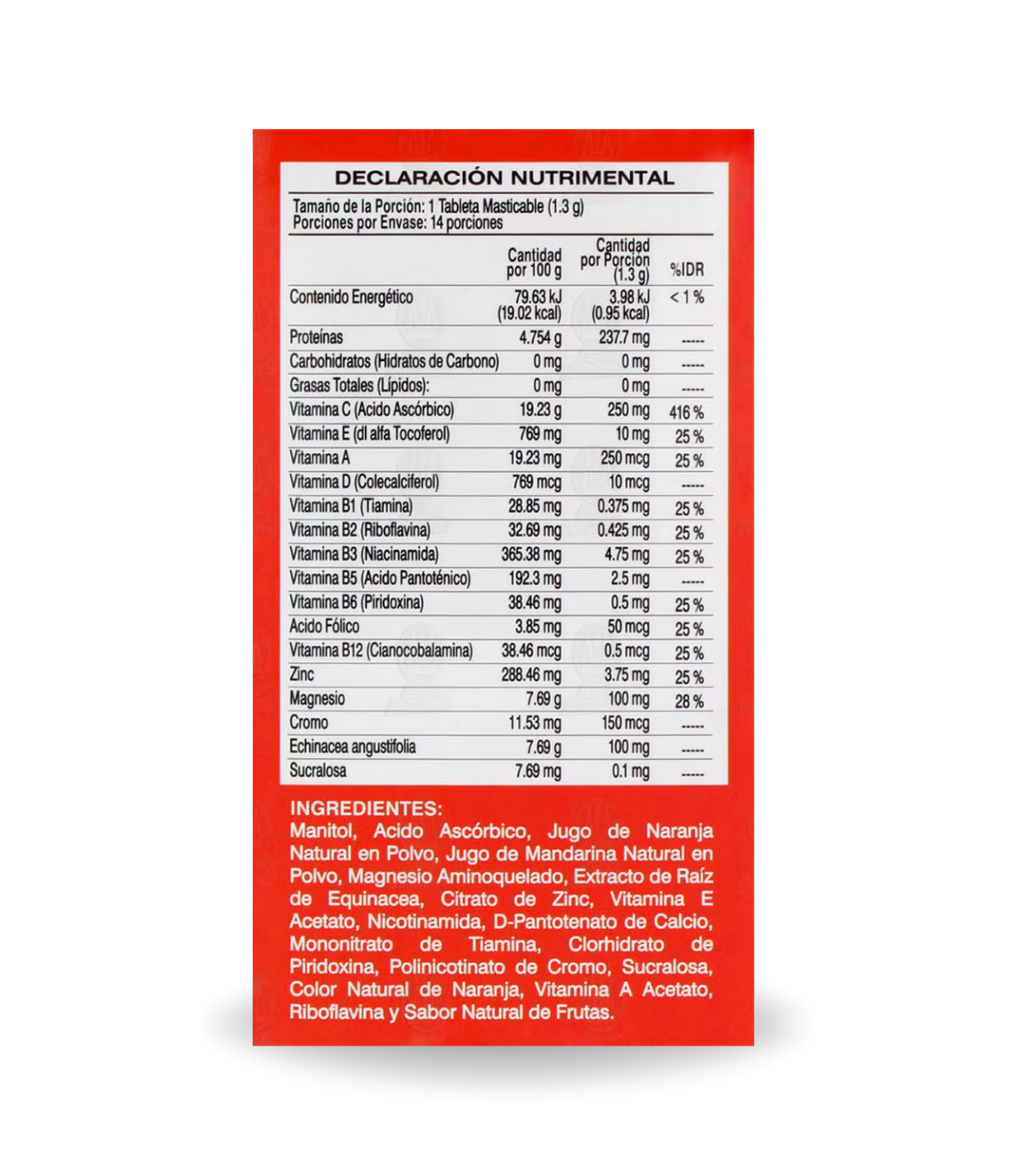 3 PACK | Citrus C con Echinacea | 14 Tabletas por frasco