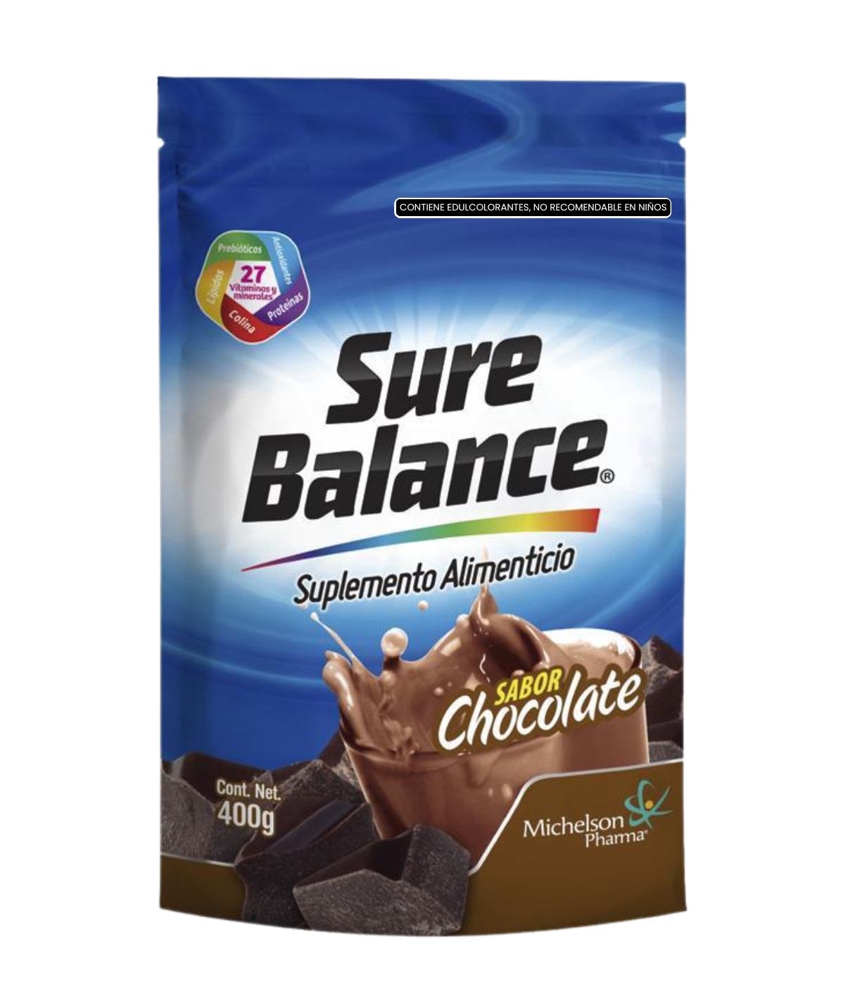 2 PACK | Sure Balance Chocolate | Bolsa Doypack 400 grs