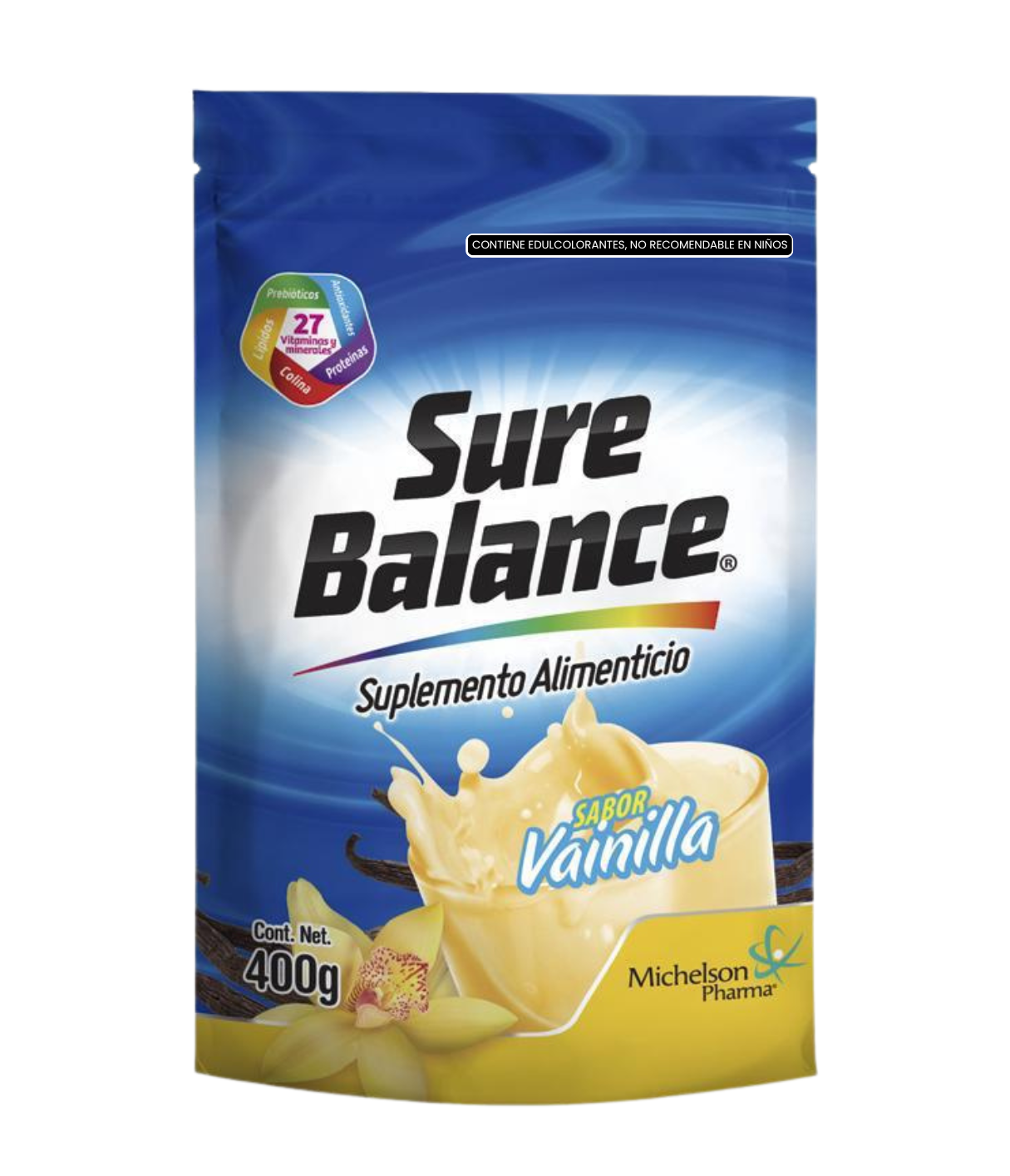 2 PACK | Sure Balance Vainilla  | Bolsa Doypack 400 grs