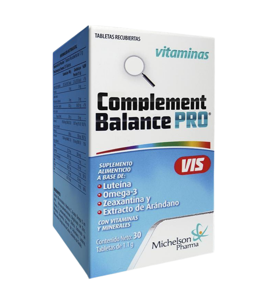 3 PACK | Complement Balance PRO VIS | 30 Tabletas en cada frasco