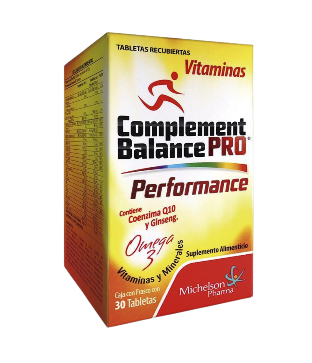 3 PACK | Complement Balance PRO Performance | 30 Tabletas en cada frasco