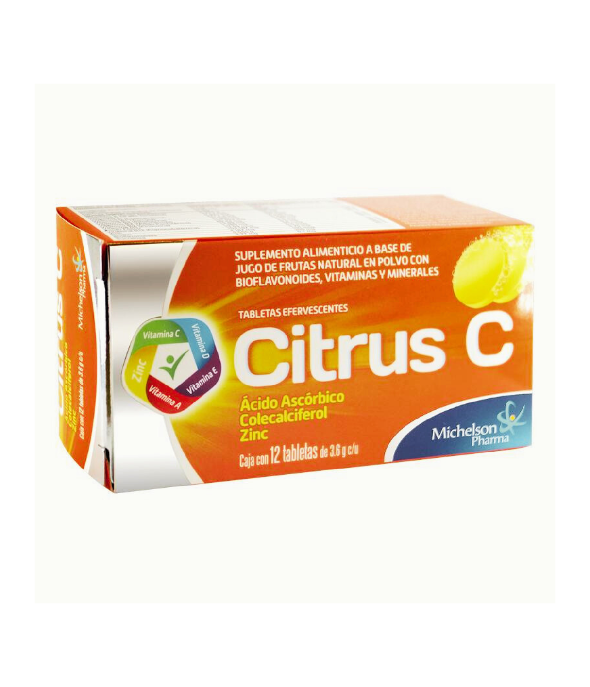 3 PACK | Citrus C Efervescente | 12 Tabletas por frasco