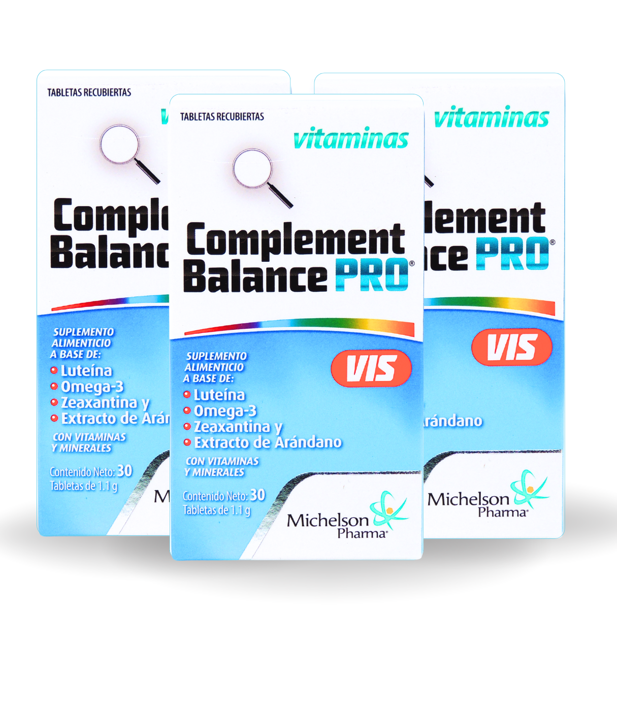 3 PACK | Complement Balance PRO VIS | 30 Tabletas en cada frasco ...