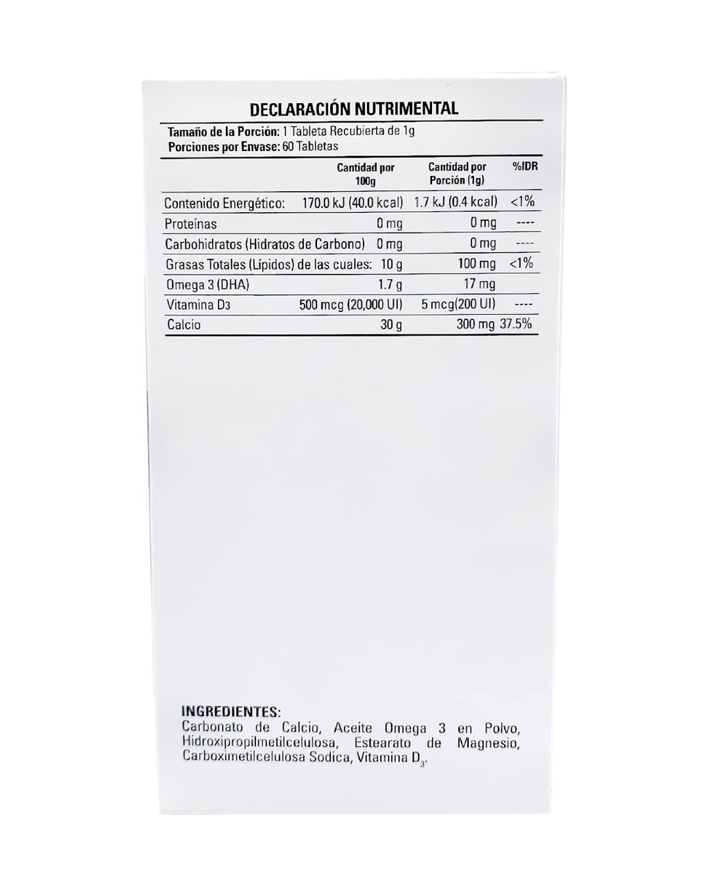 3 PACK | Caltrum 600-D | 60 Tabletas en cada frasco