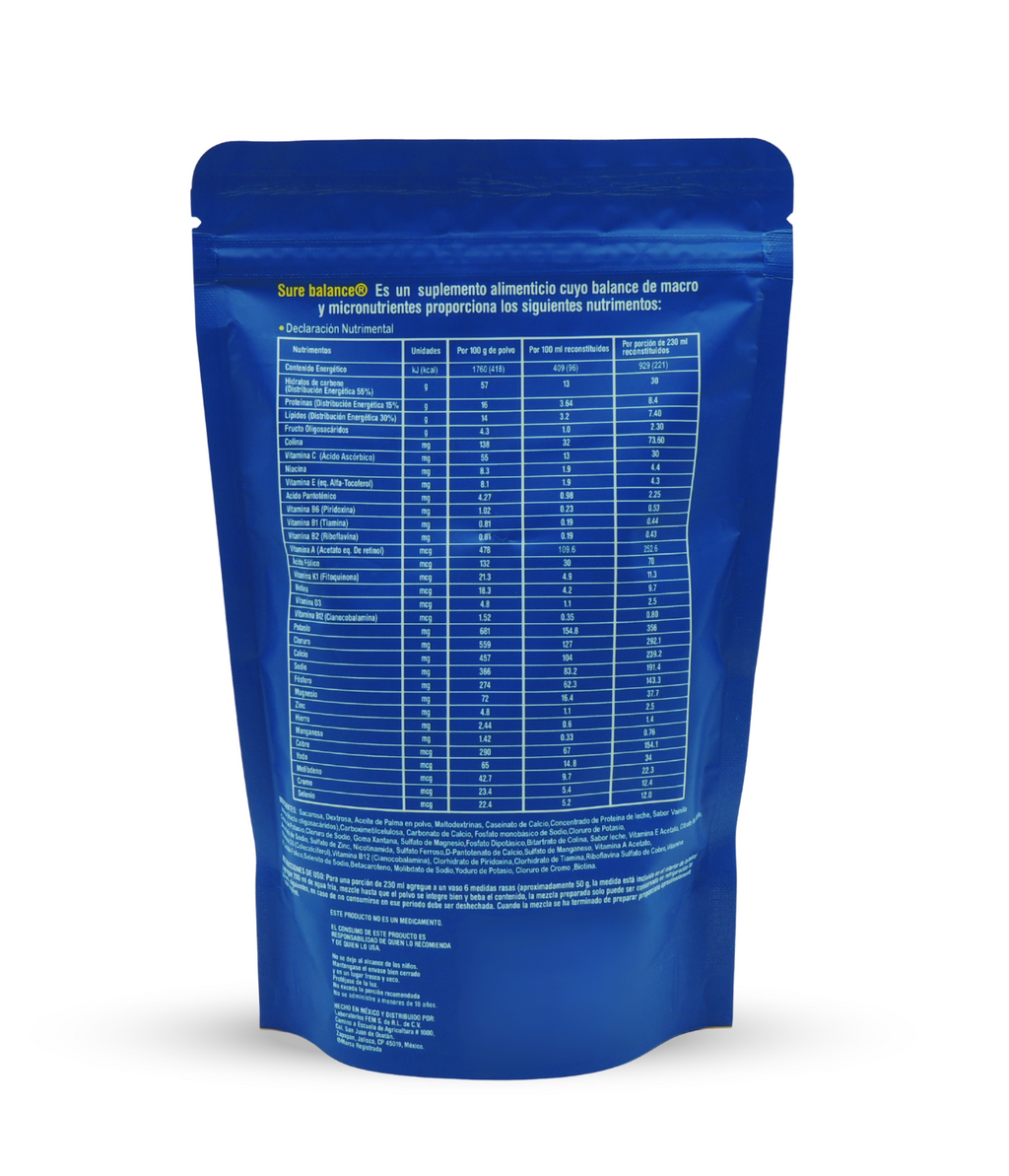 3 PACK | Sure Balance Multisabor  | Bolsa Doypack 400 grs